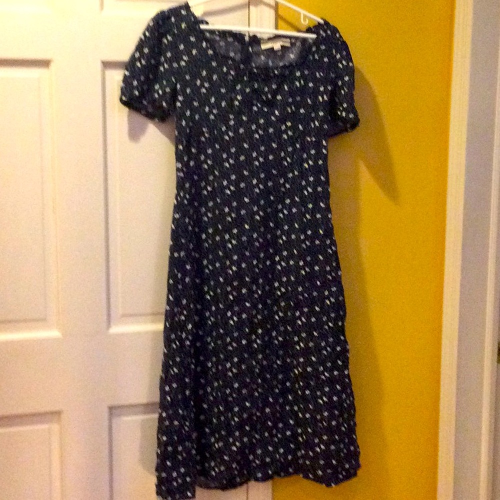 Loft dark floral maxi dress, size 4